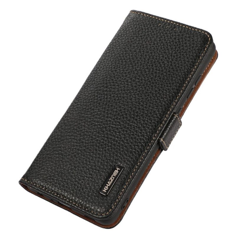 Leren Hoesje voor Realme GT2 Pro Lychee Leer Khazneh Rfid