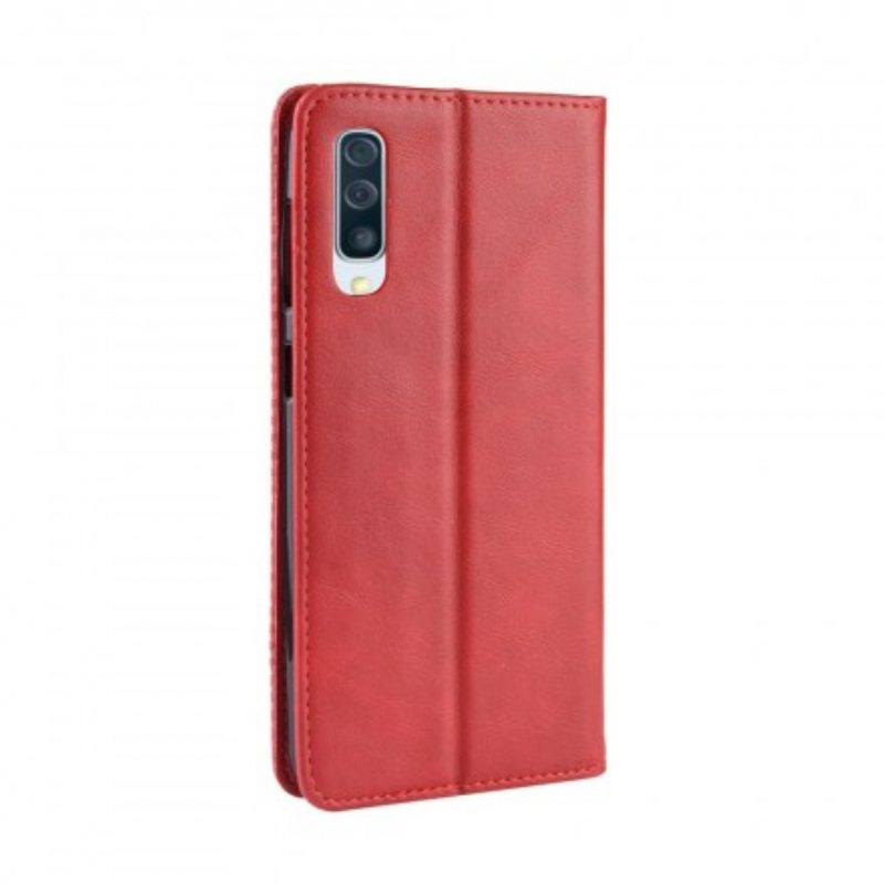 Bescherming Hoesje voor Samsung Galaxy A50 Folio-hoesje Gestileerd Vintage Leereffect