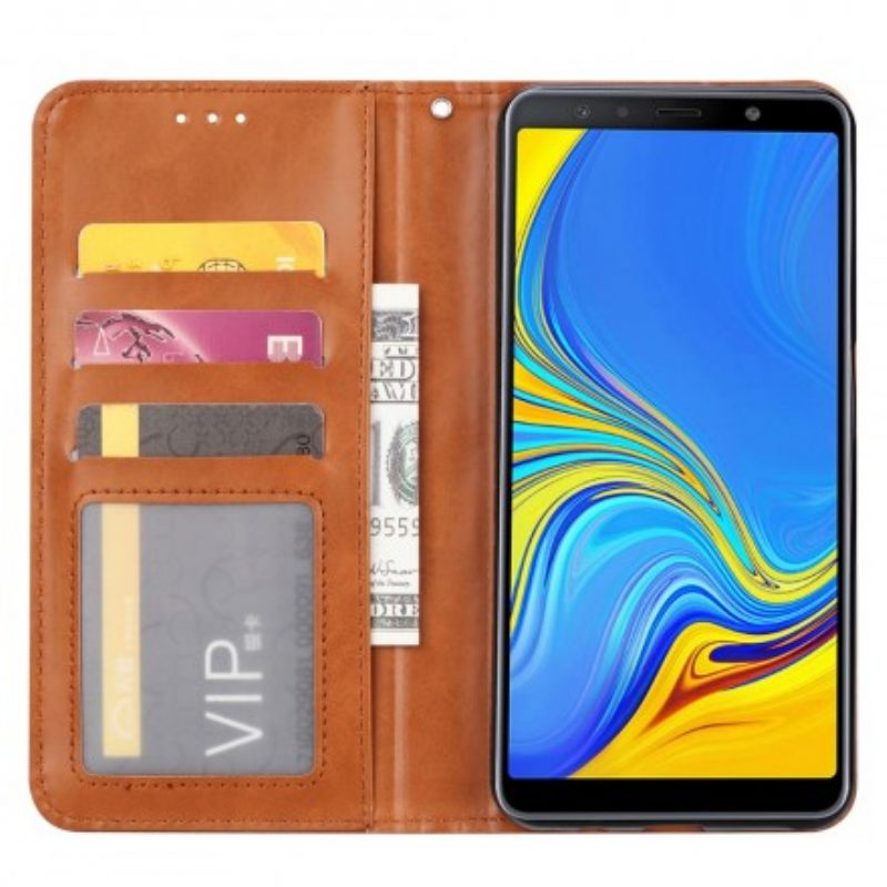 Bescherming Hoesje voor Samsung Galaxy A50 Folio-hoesje Kaarthouder Van Imitatieleer