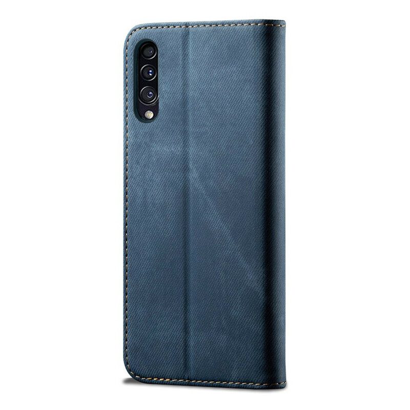 Bescherming Hoesje voor Samsung Galaxy A50 Folio-hoesje Spijkerstof