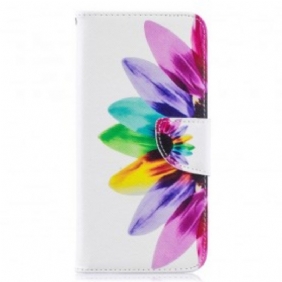 Folio-hoesje voor Samsung Galaxy A50 Waterverf Bloem