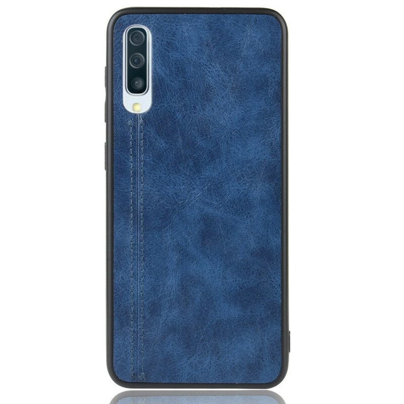 Hoesje voor Samsung Galaxy A50 Couture-leereffect