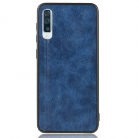 Hoesje voor Samsung Galaxy A50 Couture-leereffect