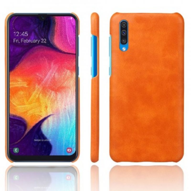 Hoesje voor Samsung Galaxy A50 Litchi Performance Leereffect