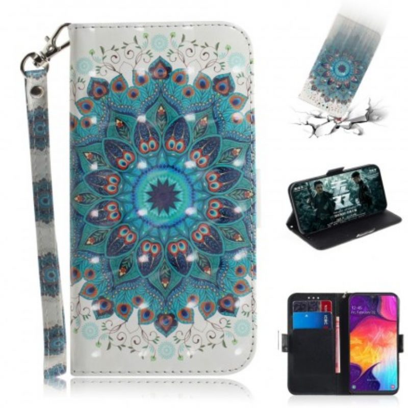 Leren Hoesje voor Samsung Galaxy A50 Met Ketting Magistrale Manda Met Lanyard