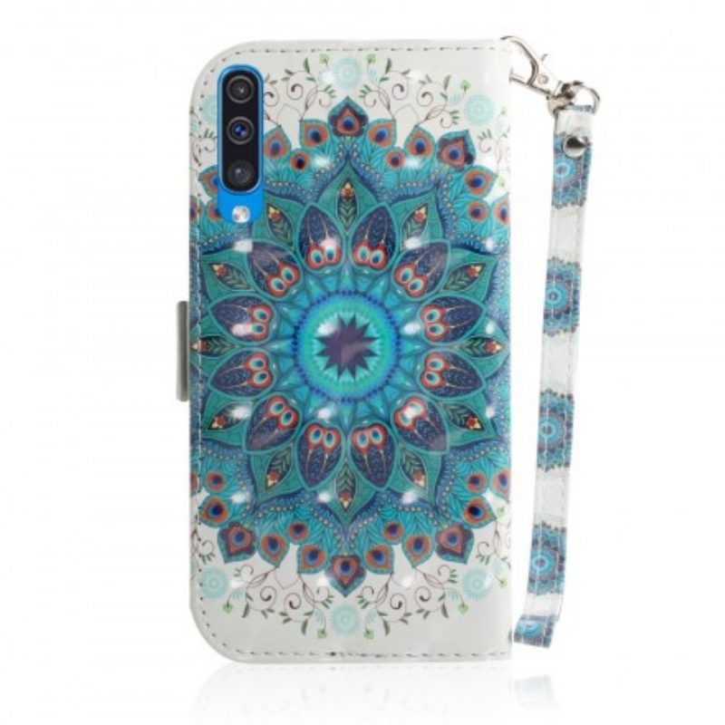 Leren Hoesje voor Samsung Galaxy A50 Met Ketting Magistrale Manda Met Lanyard