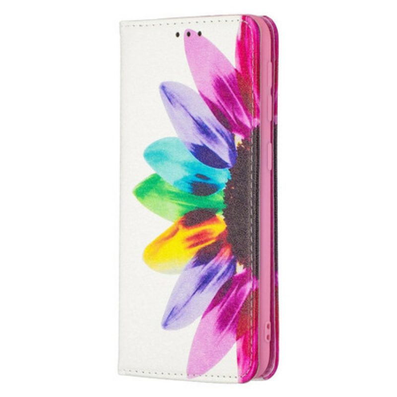 Bescherming Hoesje voor Samsung Galaxy A20e Folio-hoesje Waterverf Bloem