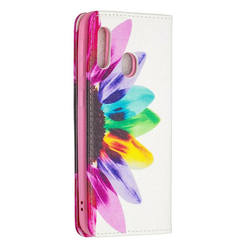 Bescherming Hoesje voor Samsung Galaxy A20e Folio-hoesje Waterverf Bloem