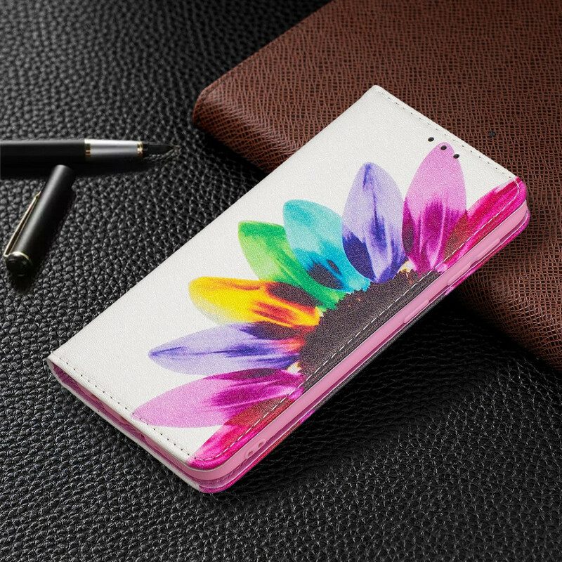 Bescherming Hoesje voor Samsung Galaxy A20e Folio-hoesje Waterverf Bloem