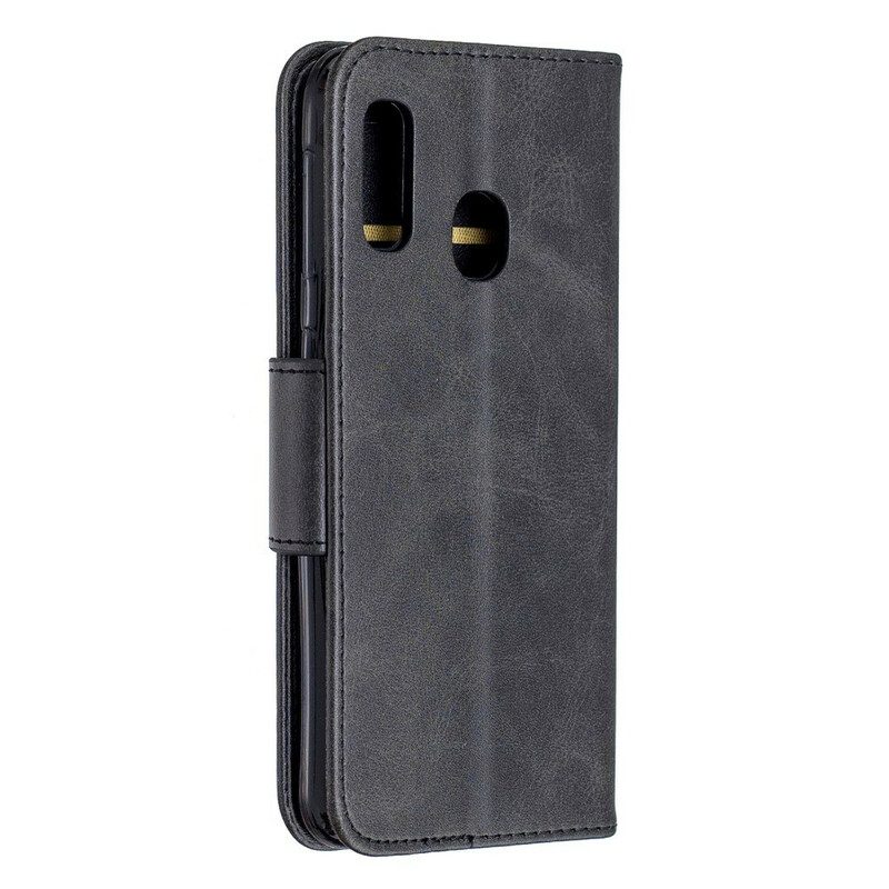 Flip Case voor Samsung Galaxy A20e Folio-hoesje Gladde Flap Schuin