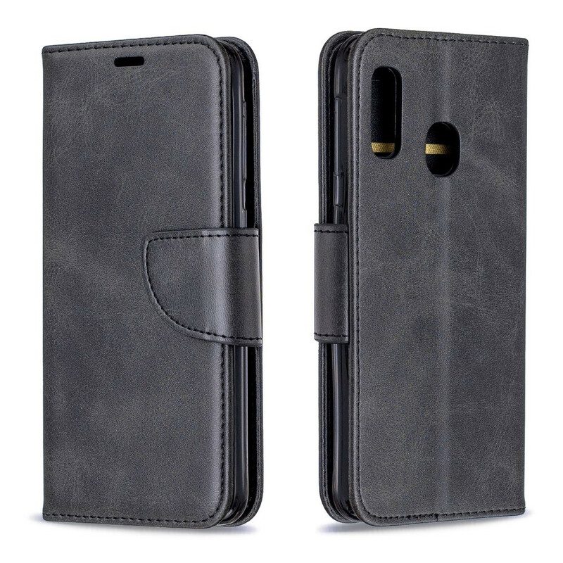 Flip Case voor Samsung Galaxy A20e Folio-hoesje Gladde Flap Schuin