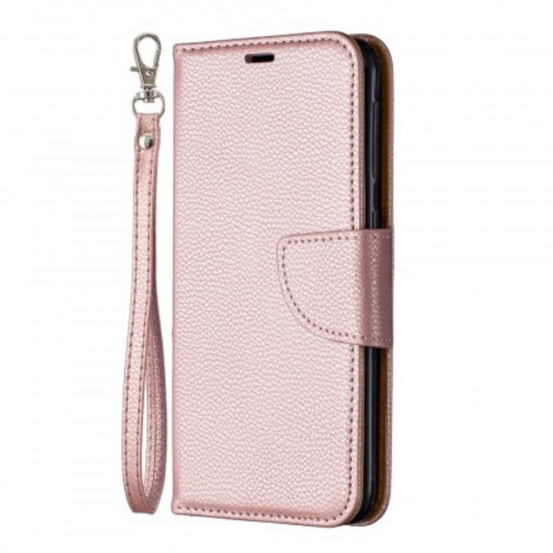 Folio-hoesje voor Samsung Galaxy A20e Flip Case Lychee Rabat Schuin