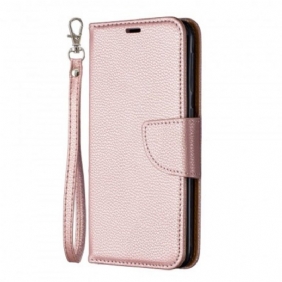 Folio-hoesje voor Samsung Galaxy A20e Flip Case Lychee Rabat Schuin