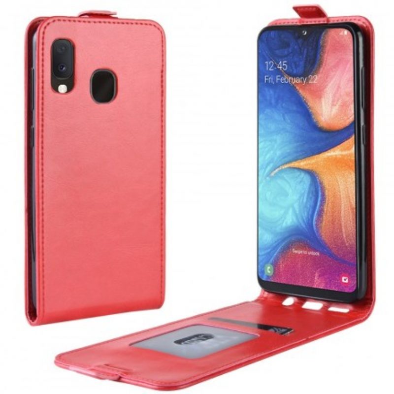 Folio-hoesje voor Samsung Galaxy A20e Flip Case Opvouwbaar Leereffect