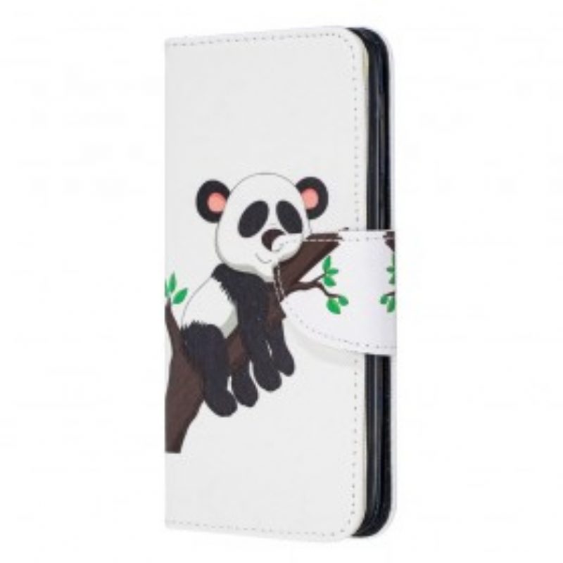 Folio-hoesje voor Samsung Galaxy A20e Luie Panda