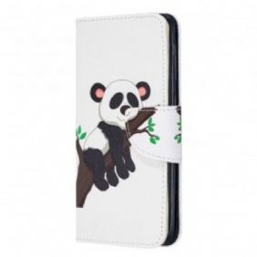 Folio-hoesje voor Samsung Galaxy A20e Luie Panda