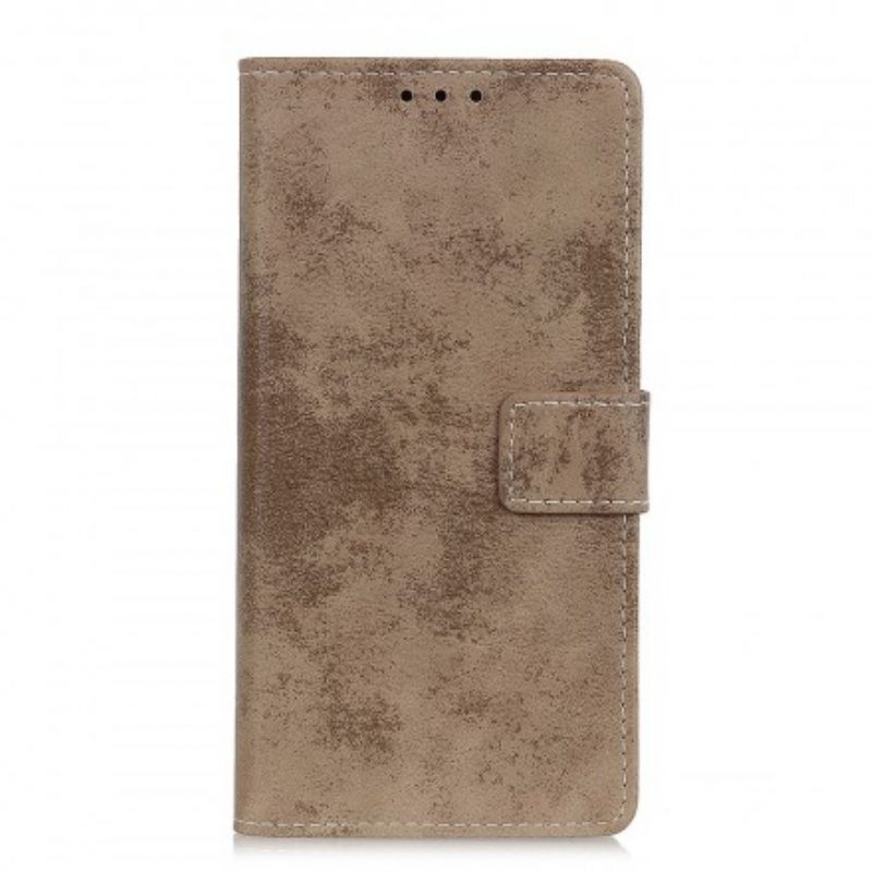 Folio-hoesje voor Samsung Galaxy A20e Vintage Leereffect