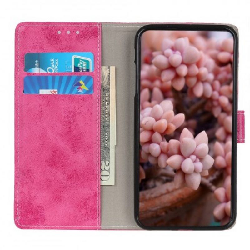 Folio-hoesje voor Samsung Galaxy A20e Vintage Leereffect