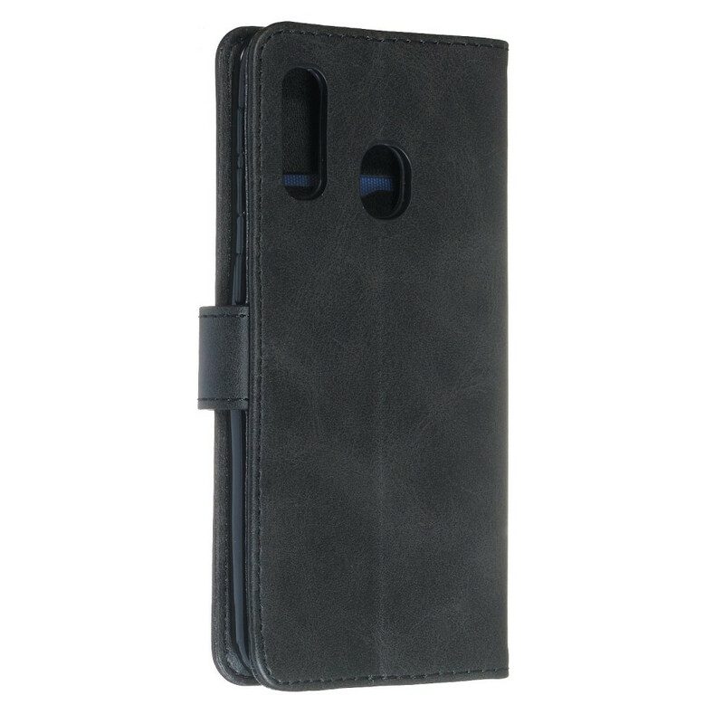 Folio-hoesje voor Samsung Galaxy A20e Vintage Portemonnee