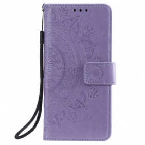 Folio-hoesje voor Samsung Galaxy A20e Zon Mandala