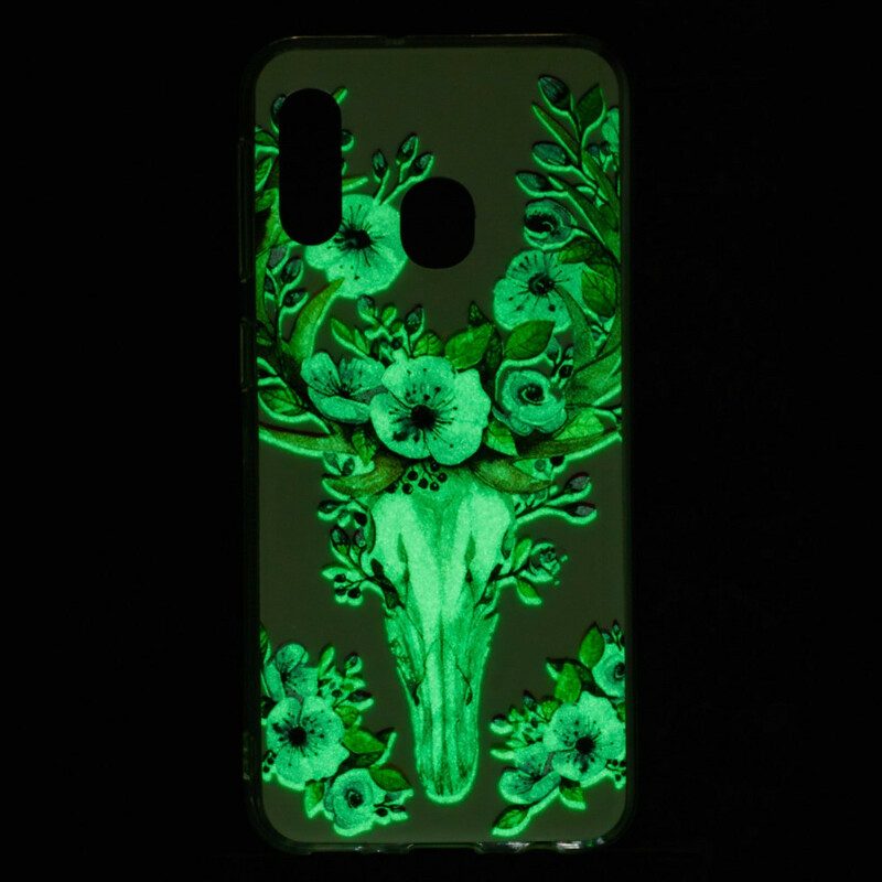 Hoesje voor Samsung Galaxy A20e Fluorescerende Bloemenelanden