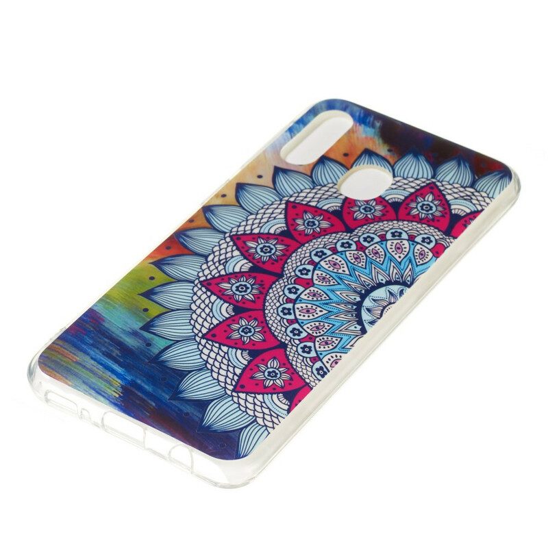 Hoesje voor Samsung Galaxy A20e Fluorescerende Kleurrijke Mandala