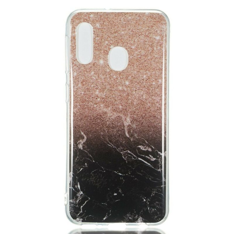 Hoesje voor Samsung Galaxy A20e Glitter Marmer