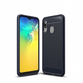 Hoesje voor Samsung Galaxy A20e Mofi Geborsteld Koolstofvezel