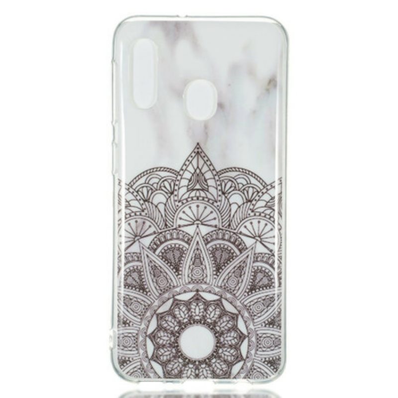 Telefoonhoesje voor Samsung Galaxy A20e Gemarmerde Mandala