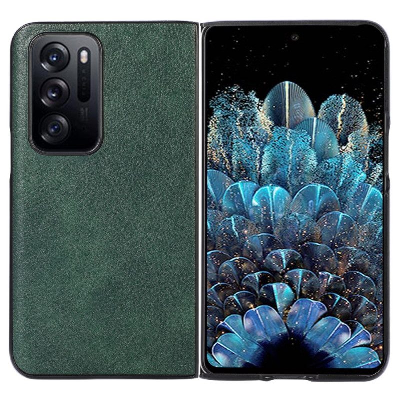 Telefoonhoesje voor Oppo Find N Lychee Lederen Stijl