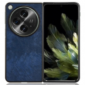 Hoesje Oneplus Open Oppervlakte Litchi Bescherming Hoesje