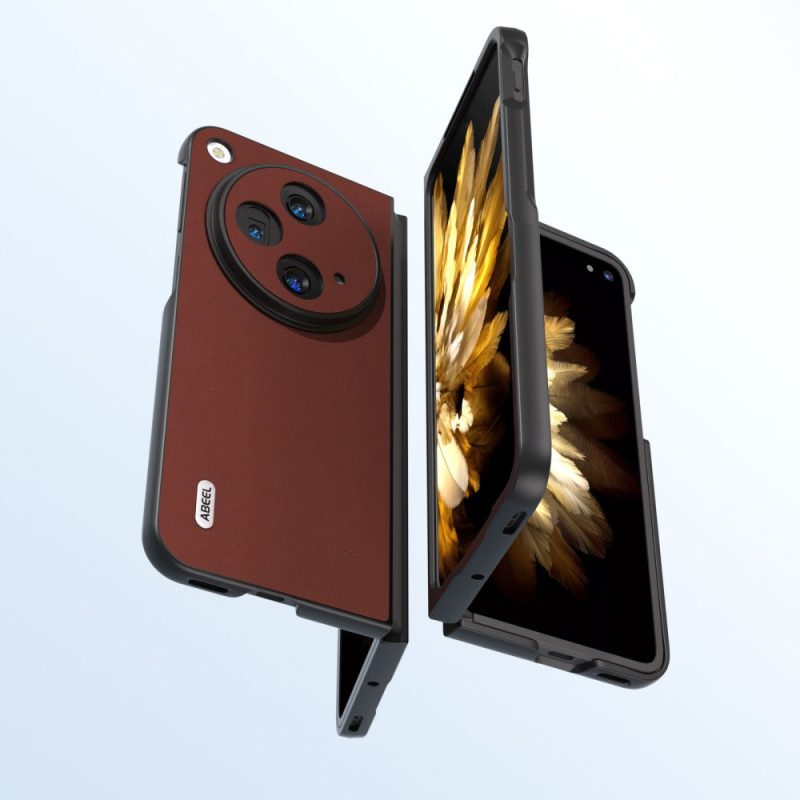 Hoesje Voor Oneplus Open Echt Abeel-leer