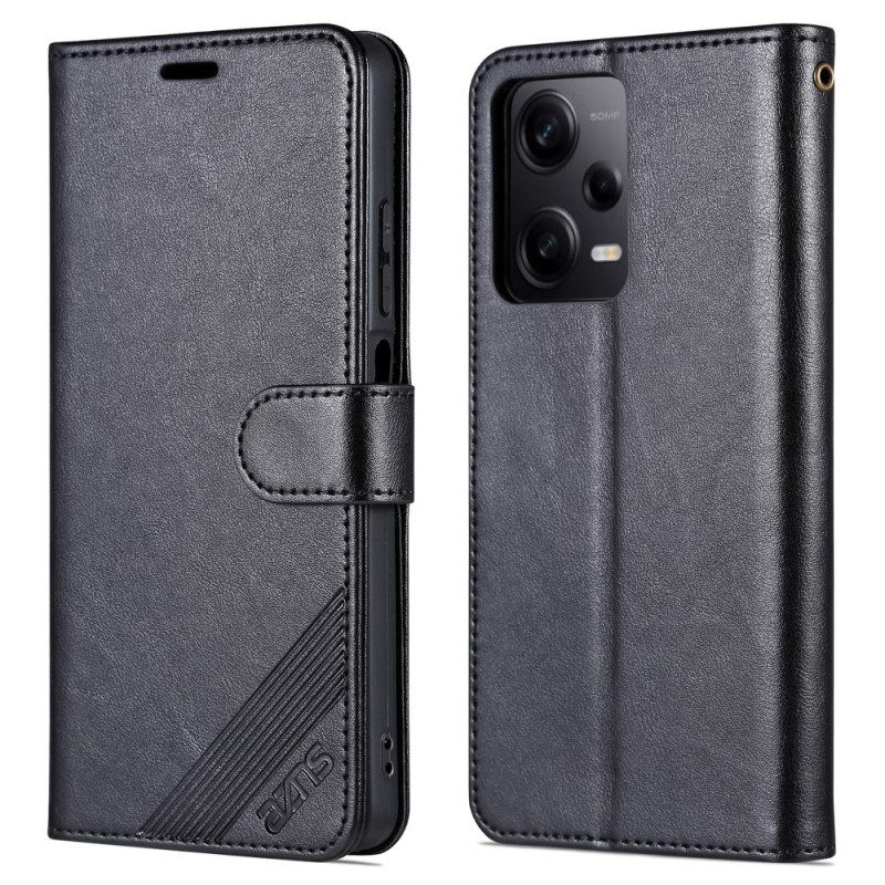 Folio-hoesje voor Xiaomi Redmi Note 12 Pro Plus Leer-effect