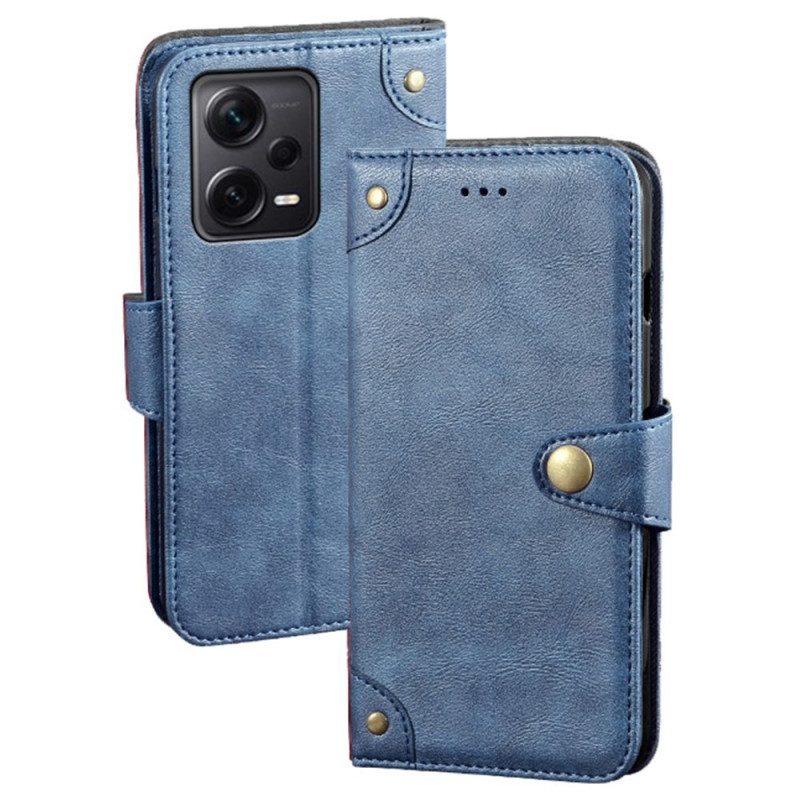 Folio-hoesje voor Xiaomi Redmi Note 12 Pro Plus Magnetische Knop