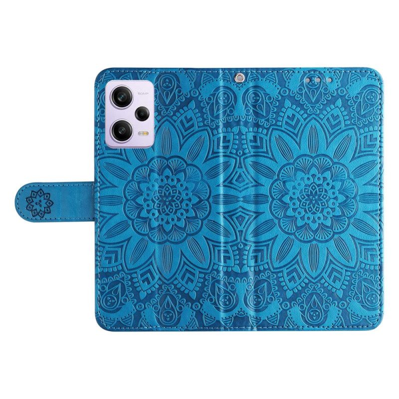 Folio-hoesje voor Xiaomi Redmi Note 12 Pro Plus Met Ketting Mandala-decoratie Met Riem