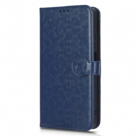 Folio-hoesje voor Xiaomi Redmi Note 12 Pro Plus Met Ketting Strappy-patroon In 3d