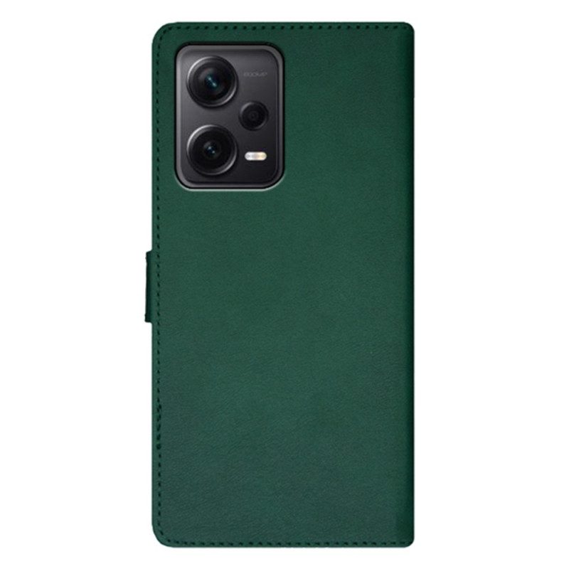 Leren Hoesje voor Xiaomi Redmi Note 12 Pro Plus Tweekleurige Idewei