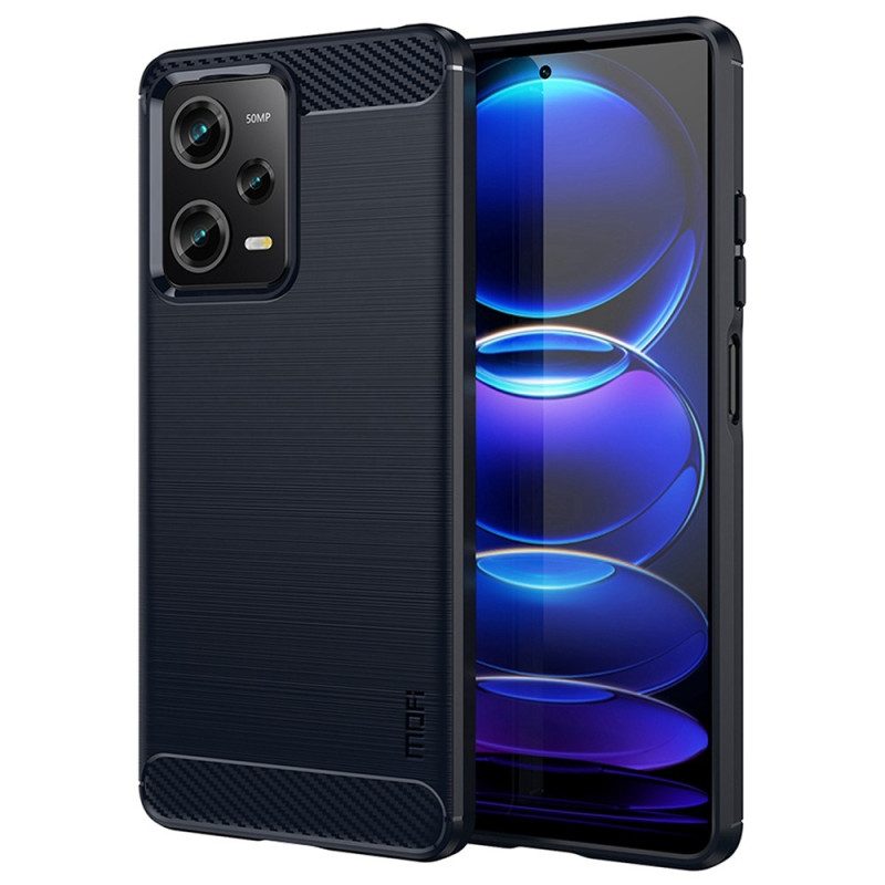 Telefoonhoesje voor Xiaomi Redmi Note 12 Pro Plus Geborstelde Koolstofvezel