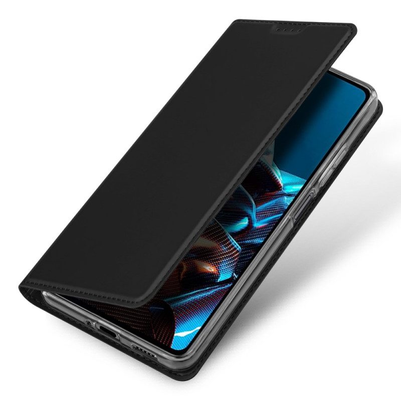 Bescherming Hoesje voor Poco X5 Pro 5G Folio-hoesje Skinpro Dux Ducis