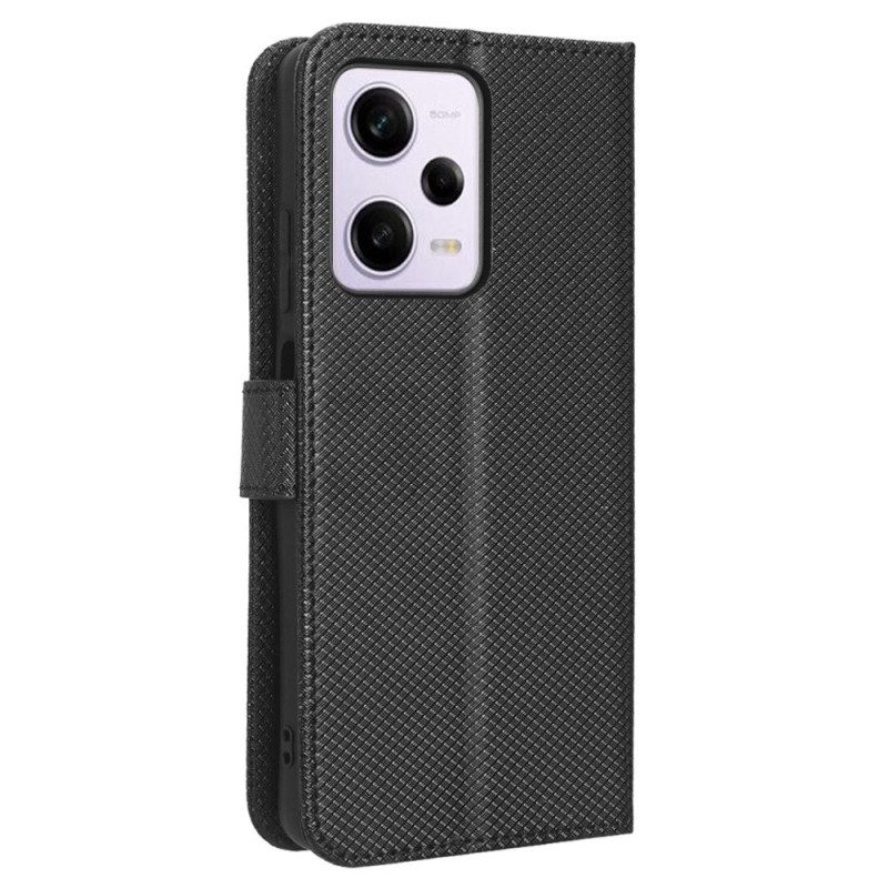 Flip Case voor Poco X5 Pro 5G Met Ketting Stijlvol Imitatieleer Met Bandjes