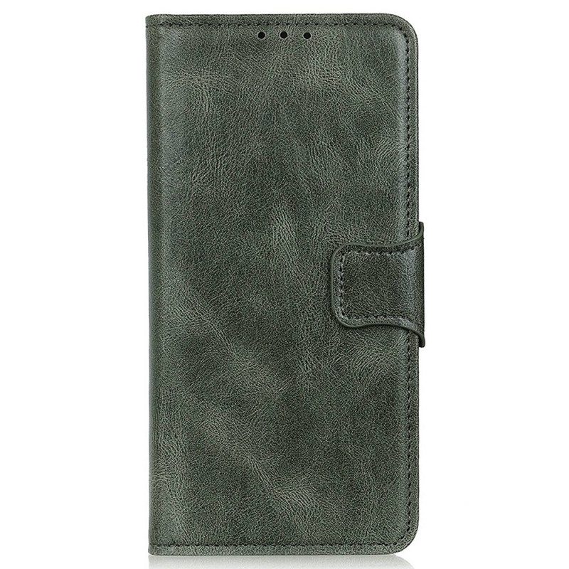 Flip Case voor Poco X5 Pro 5G Stijl Lederen Gesp Omkeerbaar