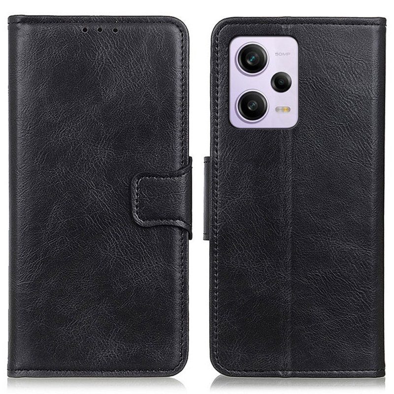 Flip Case voor Poco X5 Pro 5G Stijl Lederen Gesp Omkeerbaar