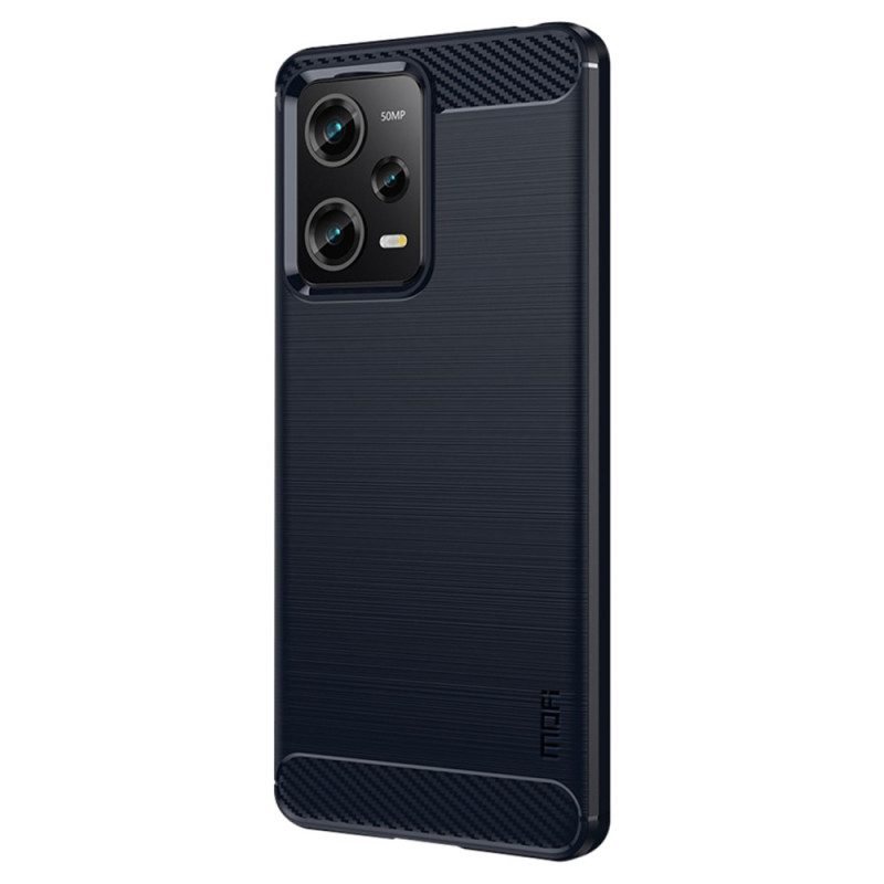 Hoesje voor Poco X5 Pro 5G Mofi Geborsteld Koolstofvezel