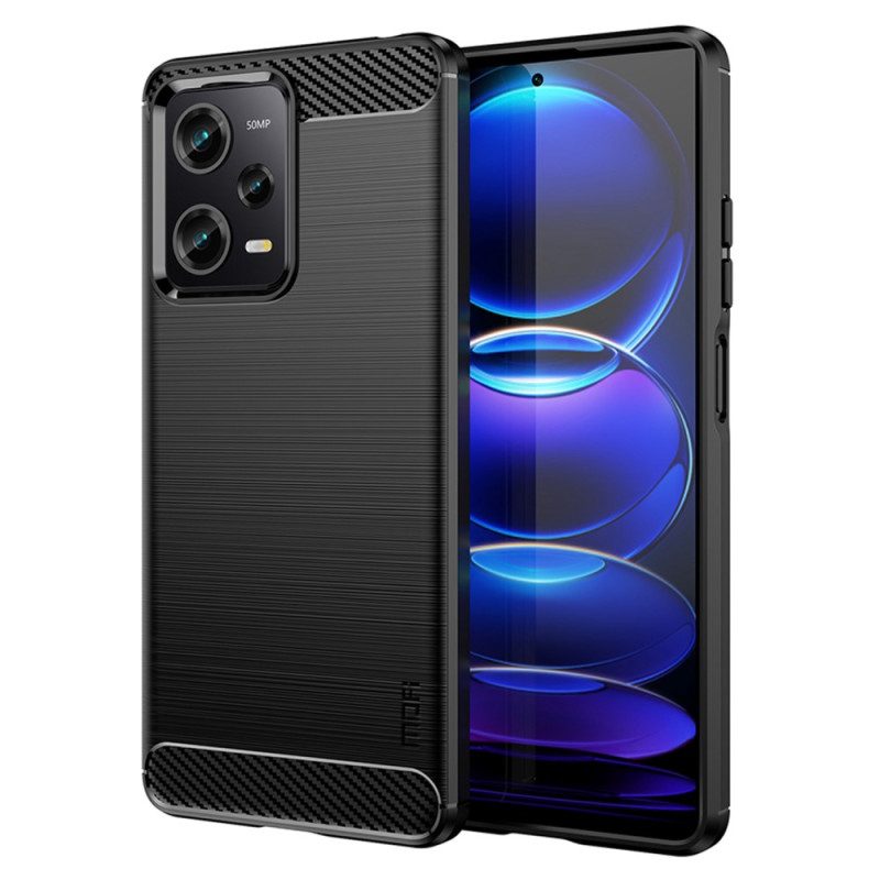 Hoesje voor Poco X5 Pro 5G Mofi Geborsteld Koolstofvezel