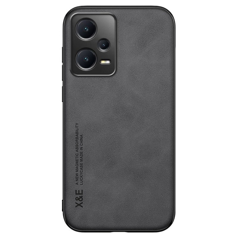 Telefoonhoesje voor Poco X5 Pro 5G X&e Ledereffect Leer