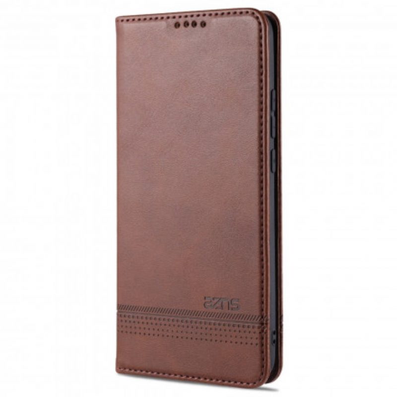 Bescherming Hoesje voor Xiaomi Mi Note 10 Lite Folio-hoesje Azns Leerstyling