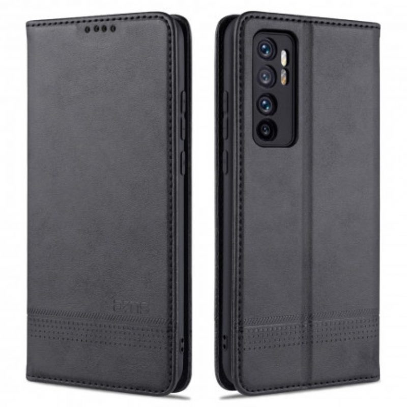 Bescherming Hoesje voor Xiaomi Mi Note 10 Lite Folio-hoesje Azns Leerstyling