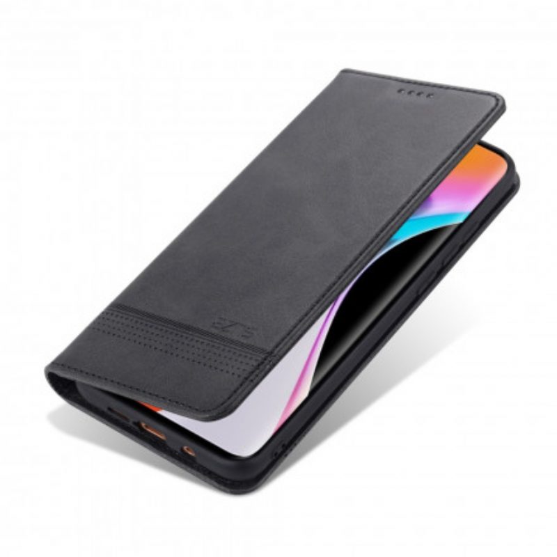 Bescherming Hoesje voor Xiaomi Mi Note 10 Lite Folio-hoesje Azns Leerstyling