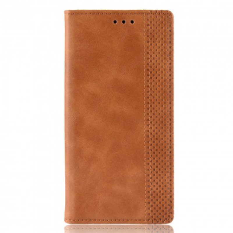 Bescherming Hoesje voor Xiaomi Mi Note 10 Lite Folio-hoesje Gestileerd Vintage Leereffect