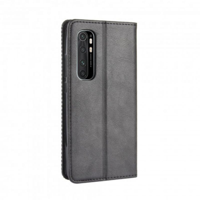 Bescherming Hoesje voor Xiaomi Mi Note 10 Lite Folio-hoesje Gestileerd Vintage Leereffect